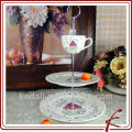 2 ties Ceramic Cake stand with cup